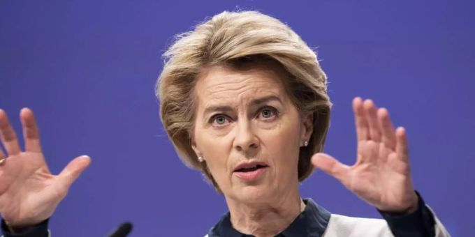EU-Kommissionschefin Ursula von der Leyen hat die Geberkonferenz einberufen. Foto: Lukasz Kobus/European Commission/dpa EU