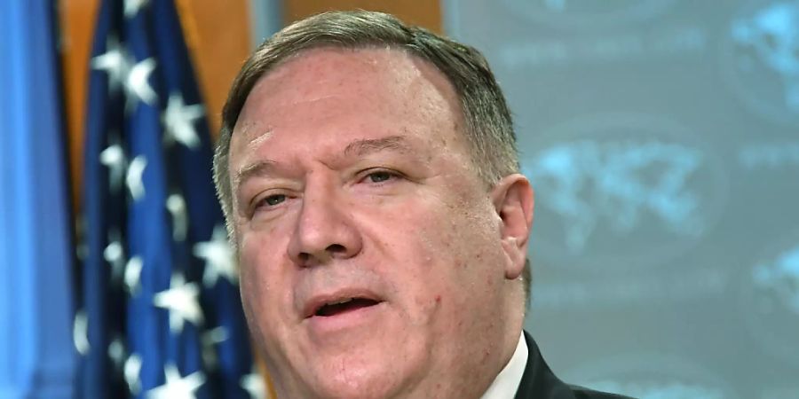 US-Aussenminister Mike Pompeo sagte am Montag, die USA wollen keinen Unterschied mehr beim Export von Rüstungsgütern nach Hongkong und nach Festland-China machen. (Archivbild)