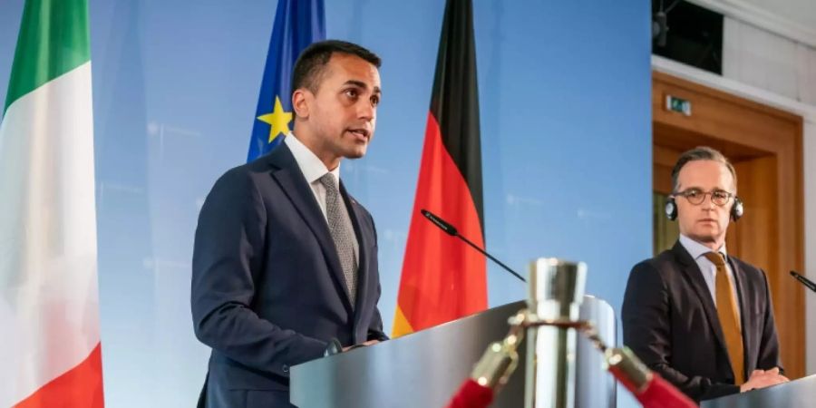 Maas (r.) und Di Maio bei einem Treffen in Berlin Anfang Juni