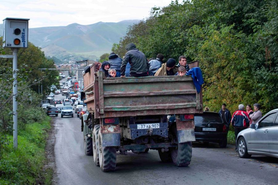 Nach Ende der Republik Berg-Karabach sind 120'000 Menschen nach Armenien geflohen.