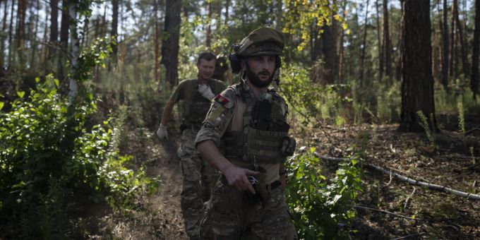 Ukrainische Soldaten. Ukraine Krieg