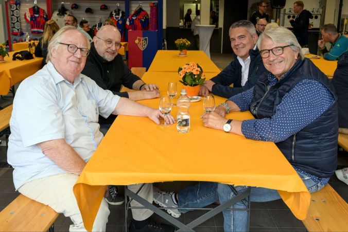 Vlnr. Hanspeter Mögli, Matthias Butz, Christian Hoffmann und René Degen.