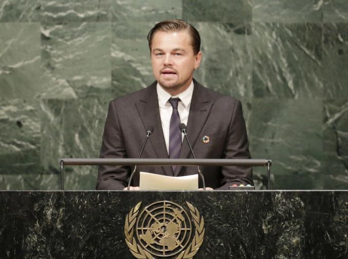 20230831_Leonardo DiCaprio unterstützt die Walschützer. (Archivbild) Leonardo DiCaprio UN Rede