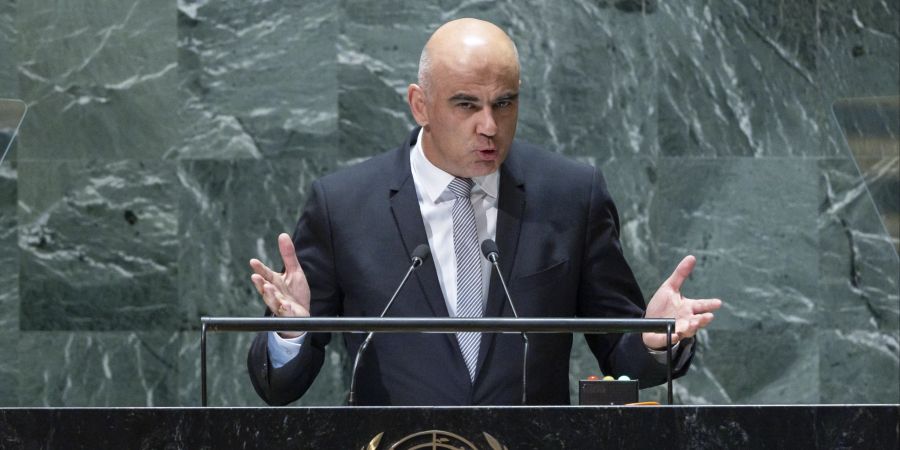 Alain Berset Uno Generalsversammlung