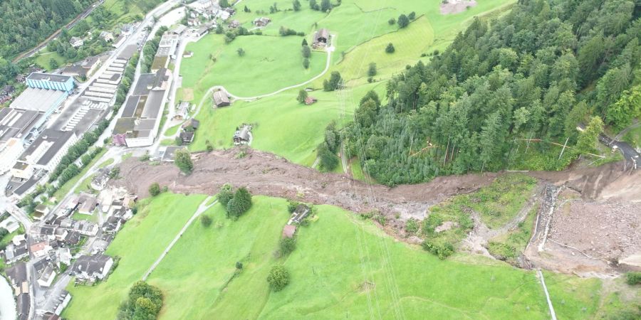 Schwanden Erdrutsch Glarus