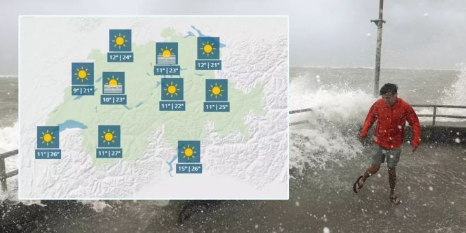 Diese Woche 23 Grad! - Schweizer Wetter profitiert von Hurrikan Dorian