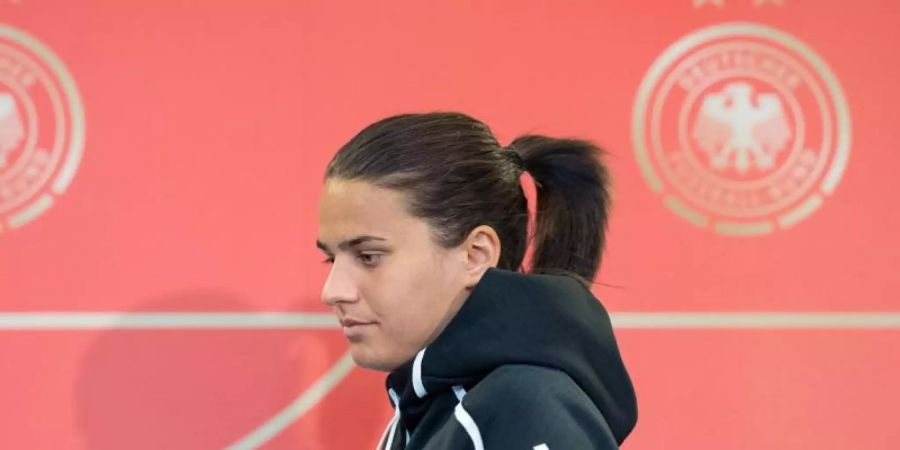 Das DFB-Team muss auf Dzsenifer Marozsan verzichten. Foto: Sebastian Gollnow