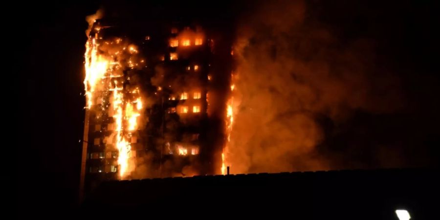 Bei dem Feuer am 14. Juni 2017 kamen 71 Menschen ums Leben