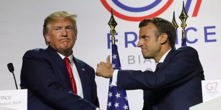 Präsidenten Trump und Macron