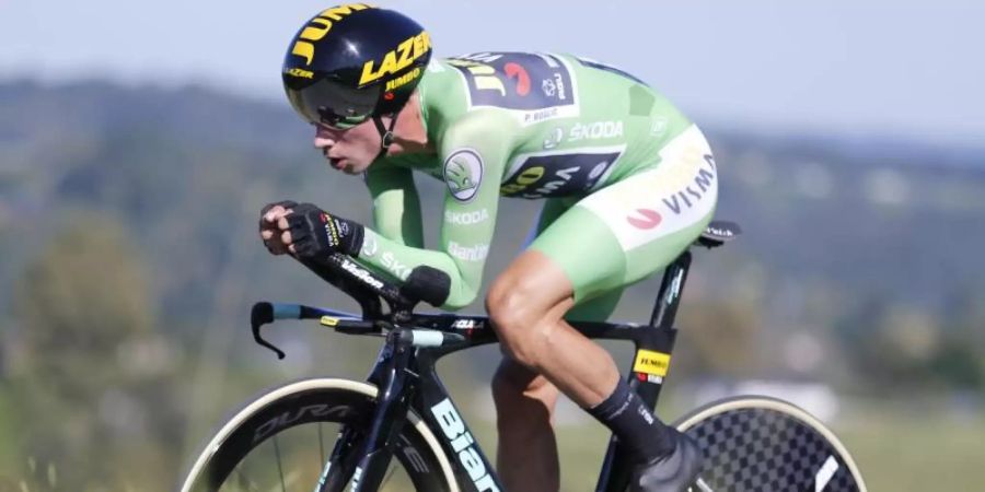 Konnte sich bei der Vuelta an die Spitze der Gesamtwertung kämpfen: Der Slowene Primoz Roglic. Foto: Yuzuru Sunada/BELGA