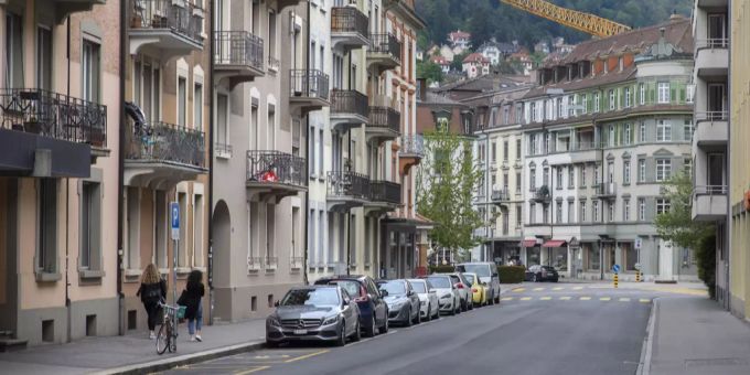 Strasse in Biel