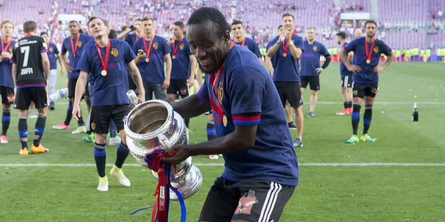 Seydou Doumbia gewann mit dem FCB 2017 Schweizer Cup.