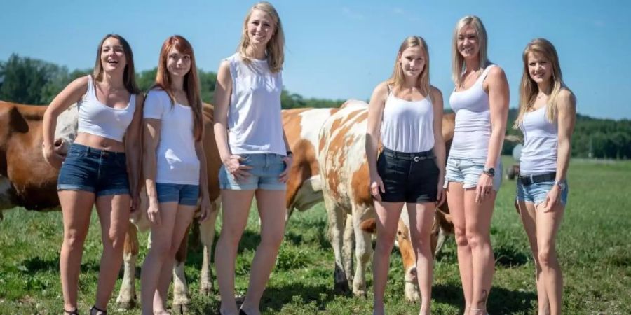Julia (l-r), Stephanie, Silvia, Larissa, Tanja und Daniela stellen sich vor. Foto: Sina Schuldt