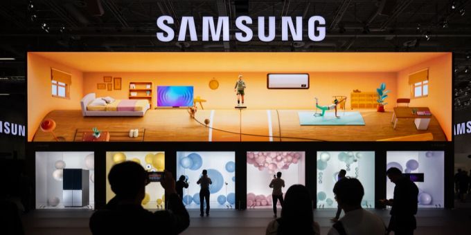 Samsung bei der Internationalen Funkausstellung in Berlin. samsung gewinn