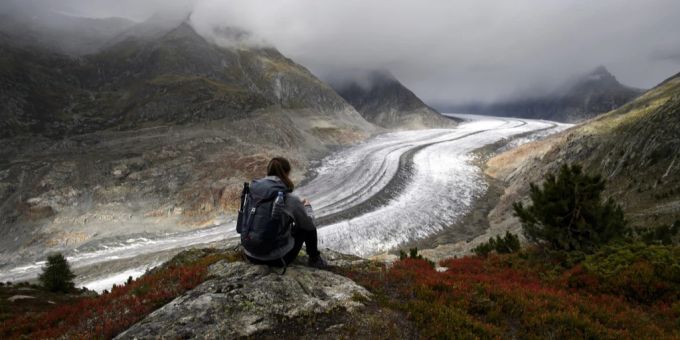 Der Schweizer Aletschgletscher ist das erste Unesco-Welterbe der Alpen. schweiz unesco