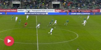 Bei 4:0-Sieg - Hier verpasst FCSG-Captain Görtler das Tor des Jahres Bei 4:0-Sieg - Hier verpasst FCSG-Captain Görtler das Tor des Jahres