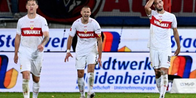 Stuttgart musste sich in Heidenheim geschlagen geben. Stuttgart musste sich in Heidenheim geschlagen geben.