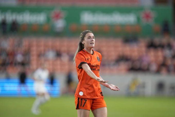 Mittelfeldspielerin Kelcie Hedge von den Houston Dash. Houston Dash