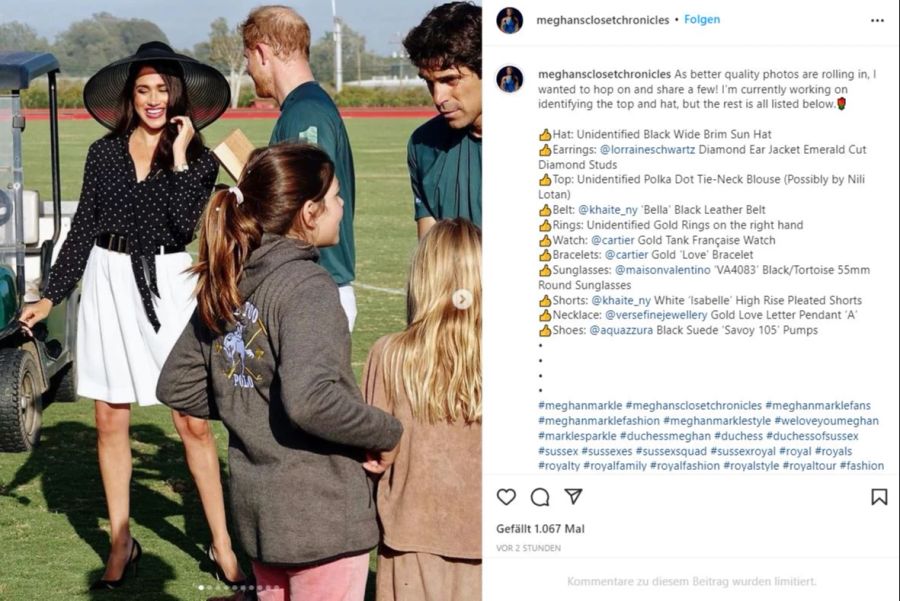 Meghan und Harry beim Polo-Match.