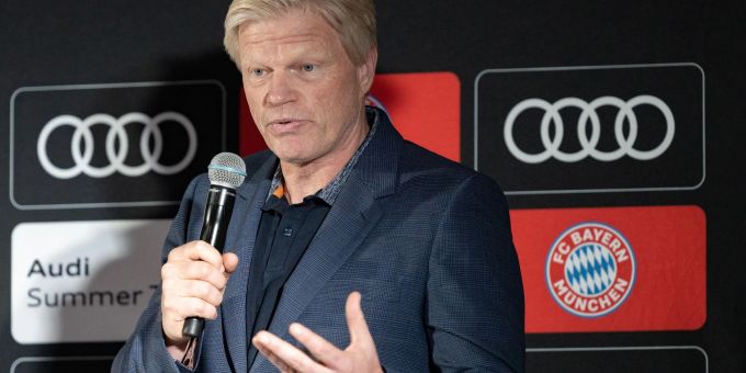 FC-Bayern-Vorstandschef Oliver Kahn geht optimistisch in die Saison. FC-Bayern-Vorstandschef Oliver Kahn geht optimistisch in die Saison.