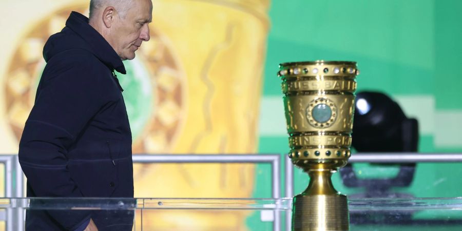 Ist auch ohne den DFB-Pokal-Sieg stolz auf seine Spieler: Freiburg-Coach Christian Streich.