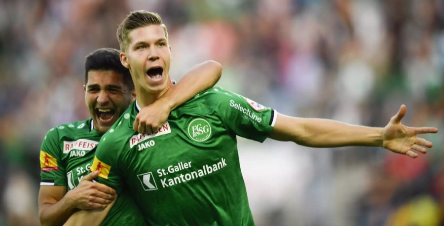 Boris Babic (22) und Cedric Itten (22) haben in der Rückrunde für den FC St.Gallen gemeinsam 15 Tore erzielt.