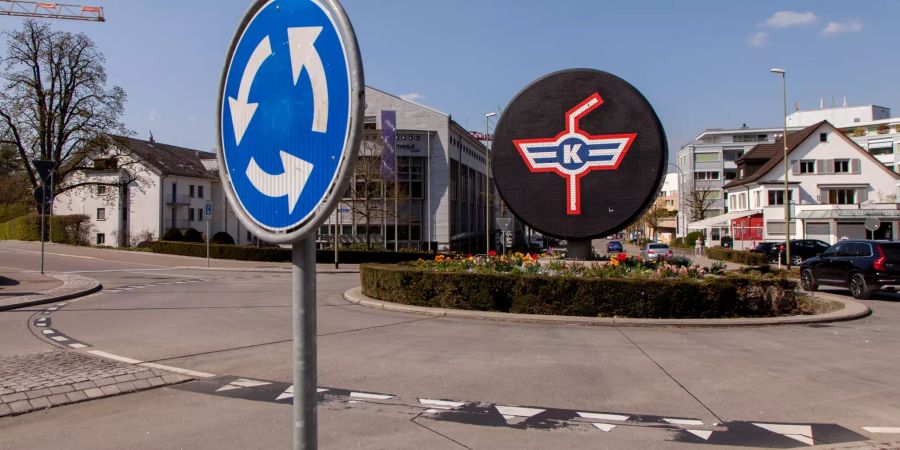 Der Puck-Kreisel in Kloten.