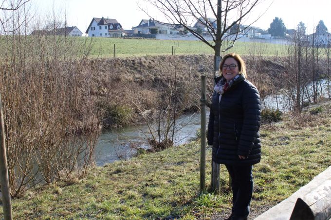 Naherholungsgebiet: Sabina Vögtli an der Bünz. Sabina Vögtli Hendschiken