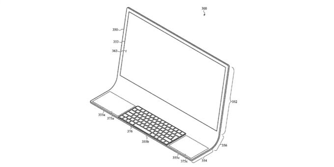 Patentskizze des neuen Apple-Designs Patentskizze des neuen Apple-Designs