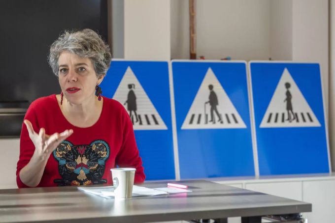 Die Genfer Stadtpräsidentin Sandrine Salerno. sandrine salerno