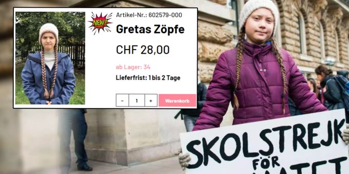 «Welt vor Abgrund» - Schweizer Fasnacht-Shops verhöhnen Klima-Greta
