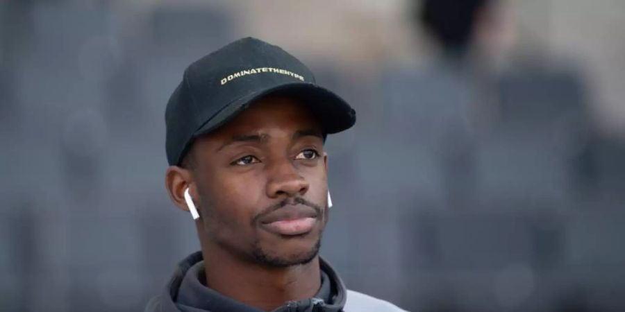 Spielt in den Planungen von Paderborns Trainer Steffen Baumgart keine Rolle mehr: Babacar Gueye. Foto: Soeren Stache/dpa-Zentralbild/dpa