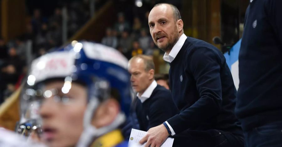 Trainer des HC Davos Christian Wohlwend.