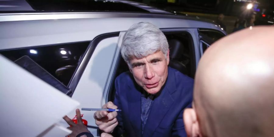 Rod Blagojevich nach der Entlassung aus der Haft am Mittwoch