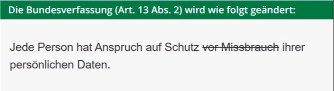 Die Digitale Gesellschaft strebt eine Verfassungsänderung an. Datenschutz Digitale Gesellschaft