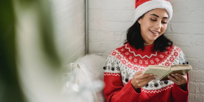 Buch lesen Weihnachten