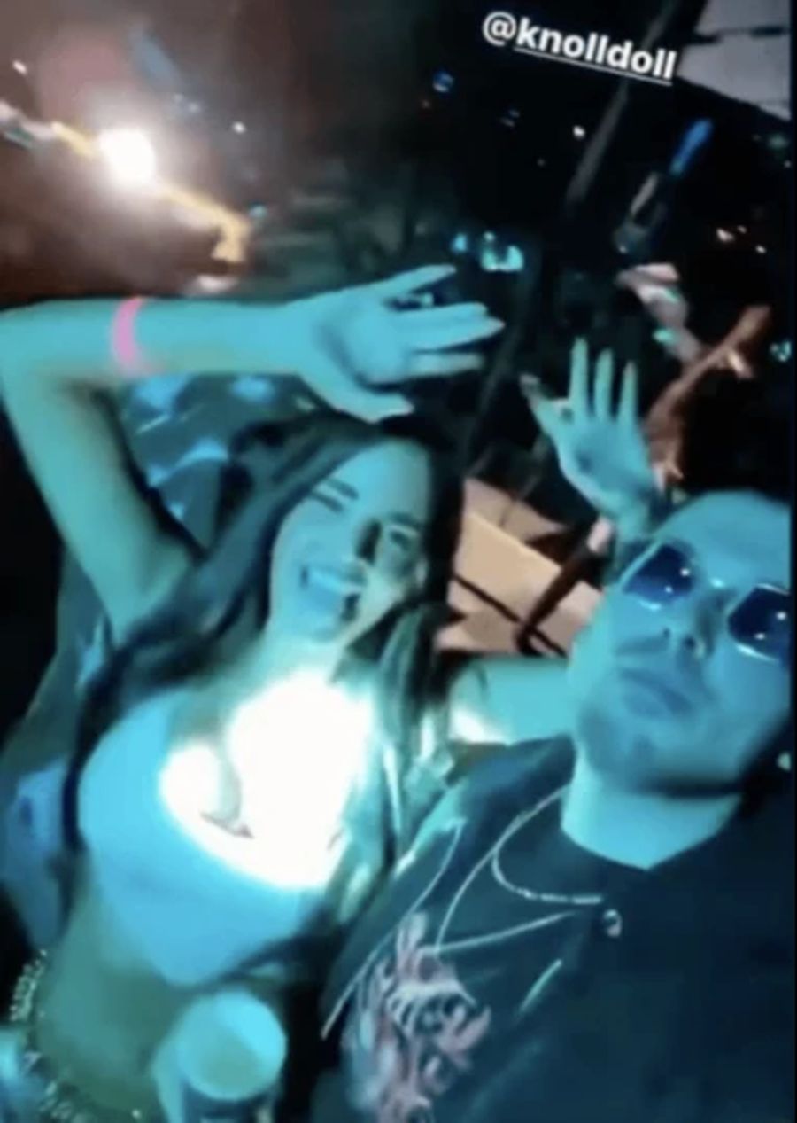 In ihrer Instagram-Story teilt Ivana Knöll ein Video von sich auf einer Party in Miami.