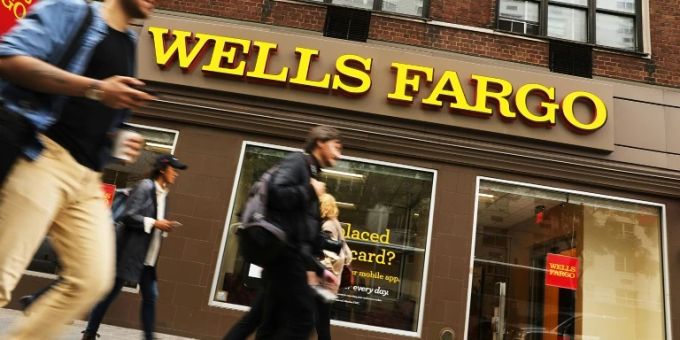 Eine Filiale der US-Bank Wells Fargo wells fargo