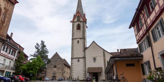 Die Stadtkirche in Stein am Rhein. Die Stadtkirche in Stein am Rhein.