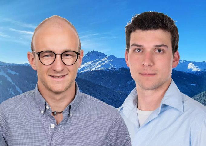 Scott Rüesch (links) und Yannick Gutknecht sind die Co-Präsidenten der SVP Davos. SVP Davos