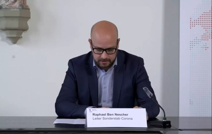 Raphael Ben Nescher, Leiter des Covid-Sonderstabs im Kanton Bern. Coronavirus Bern Nescher