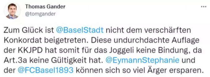 SP-Grossrat Thomas Gander auf Twitter. Thomas Gander Fussball