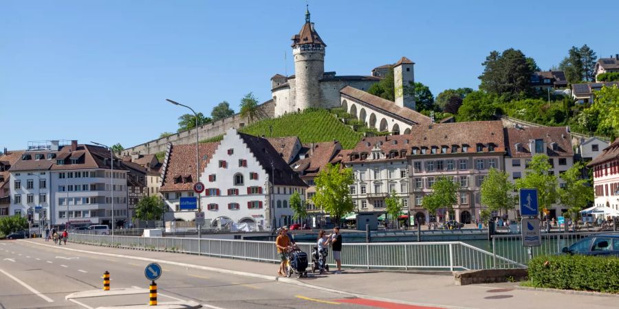 Aussicht auf den Munot in Schaffhausen.