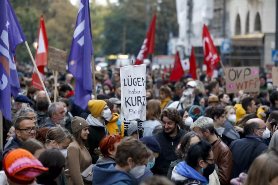 Sie forderten den Rücktritt des Bundeskanzlers.