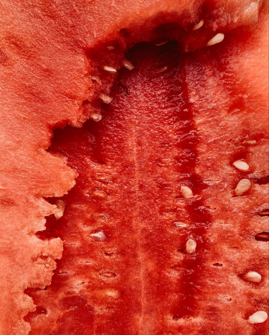 Fruchtfleisch der Wassermelone