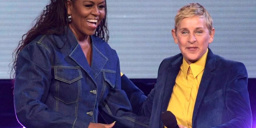 Neben Michelle Obama (l.) wird auch Ellen DeGeneres in dem neuen Podcast zu hören sein.