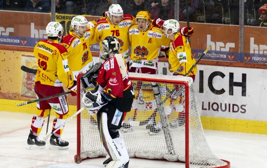 Der EHC Biel setzt sich im Viertelfinal gegen den SCB durch.