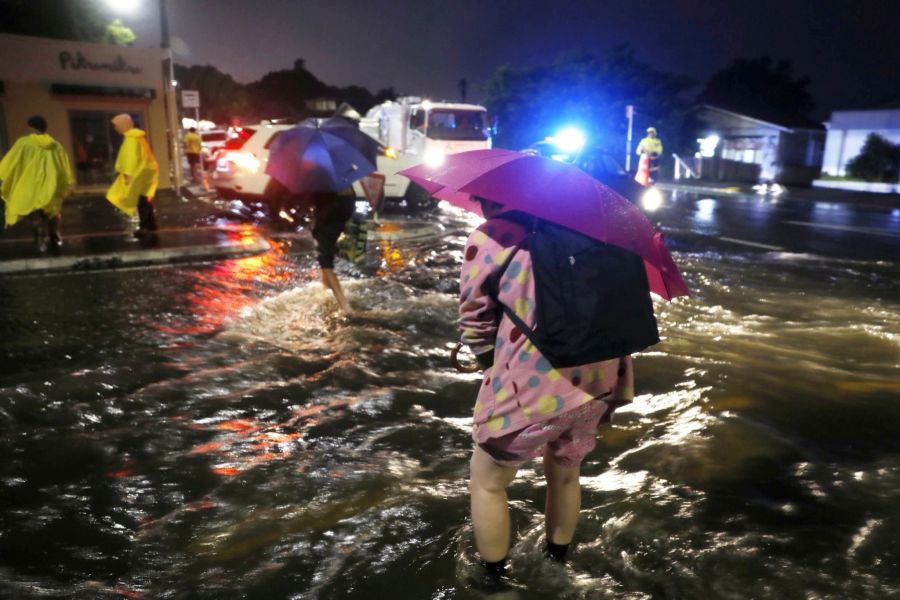 Auckland unter Wasser