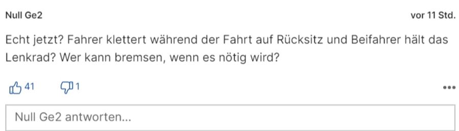 Auch «Null Ge2» sieht die Aktion als besonders gefährlich.