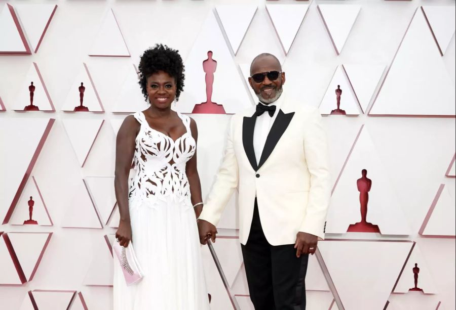 Viola Davis and Julius Tennon an den Oscars in Los Angeles.